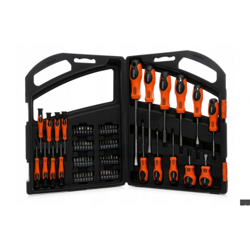 Набор отвёрток и бит, 75 предметов, кейс Kraft&Dele (KD10904)