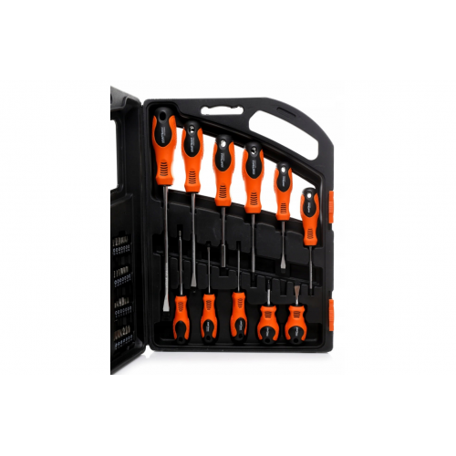 Набор отвёрток и бит, 75 предметов, кейс Kraft&Dele (KD10904)