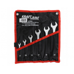 Набор комбинированных ключей, 6 предметов, 8-21 мм, Kraft&Dele (KD10925)
