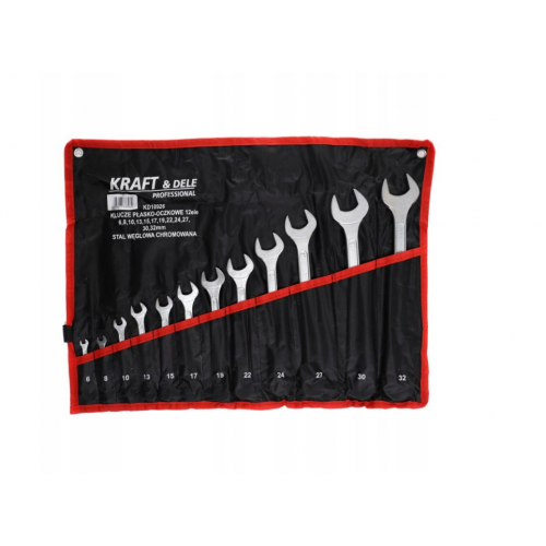 12 kombinēto atslēgu komplekts, 6-32 mm, plakanas. Kraft&Dele (KD10926)