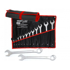 Набор гаечных ключей на листе, комбинированные ключи 6-32 мм, 12 шт., плоский, в футляре.Kraft&Dele(KD10926)