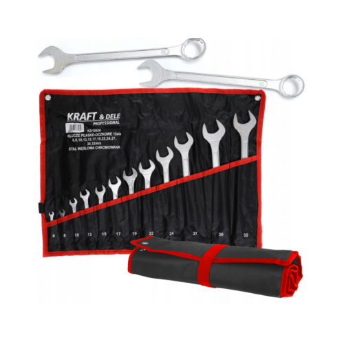12 kombinēto atslēgu komplekts, 6-32 mm, plakanas. Kraft&Dele (KD10926)