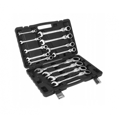 Sprūdrata atslēgu komplekts, 13 daļas, 8-32 mm, hroma vanādija tērauds. KRAFT&DELE (KD11305)