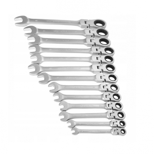 Sprūdrata atslēgu komplekts, 13 daļas, 8-32 mm, hroma vanādija tērauds. KRAFT&DELE (KD11305)