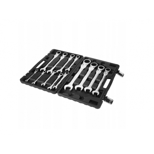 Sprūdrata atslēgu komplekts, 13 daļas, 8-32 mm, hroma vanādija tērauds. KRAFT&DELE (KD11305)