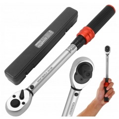 Динамометрический ключ 1/2" 10-60 Нм + сертификат на кейс. KRAFT&DELE (KD11383)