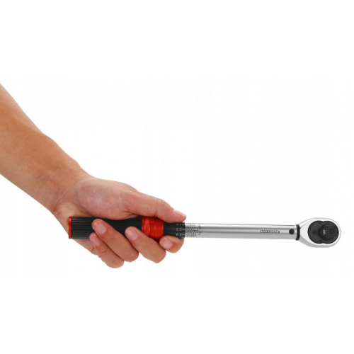 Griezes momenta dinamometriskā atslēga 1/2" 10-60 Нм. +sertificēta. Koferis. Kraft&Dele (KD11383)