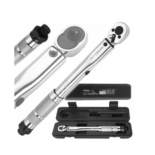 Griezes momenta dinamometriskā atslēga ar sprūdrata 1/4 collas, 5–25 Nm, izturīgs rokdarbu korpuss.  KRAFT&DELE (KD11385)