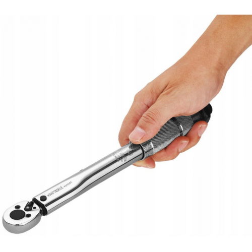 Griezes momenta dinamometriskā atslēga ar sprūdrata 1/4 collas, 5–25 Nm, izturīgs rokdarbu korpuss.  KRAFT&DELE (KD11385)