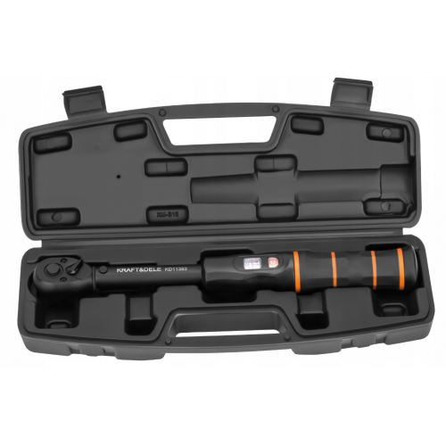 Griezes momenta dinamometriskā atslēga 1/2" 10-60 Нм 290 мм, koferis, sertificēta 72-Z. Kraft&Dele (KD11393)