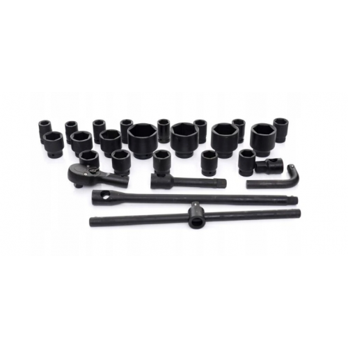 Набор торцевых ключей 3/4 дюйма (1 дюйм), 26 больших кованых торцевых ключей TIR. Kraft&Dele ( KD11758 )