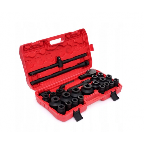 Набор торцевых ключей 3/4 дюйма (1 дюйм), 26 больших кованых торцевых ключей TIR. Kraft&Dele ( KD11758 )