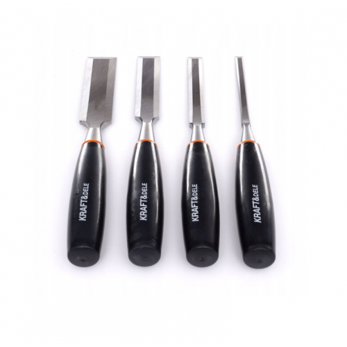 4 kokgriezumu kaltu komplekts, 6, 12, 19, 25 mm. Kraft&Dele (KD11773)