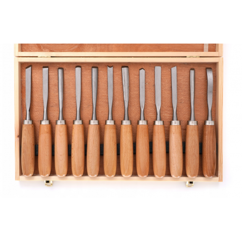 Profesionāls kaltu komplekts kokgriešanai, 12 gabali. Kraft&Dele (KD11775)