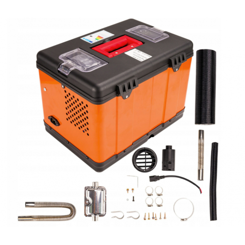 Eļļas sildītājs ar sadegšanas ventilatoru, stāvvietas sildītājs, 9 kW, 12 24 230 V. (KD11784)