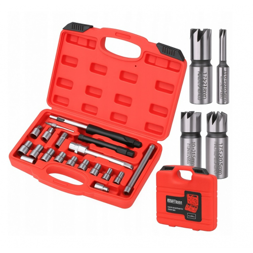 Sprauslu sēžu frēze, komplekts no Kraft&dele 17 gab. AUTOMAŠĪNĀM PĒC 2000. GADA.(KD12504)