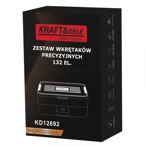Precīzijas skrūvgriežu komplekts 132 daļas KD12692