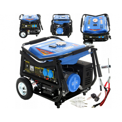 Ģenerators 3000 W, 7 ZS, benzīna, 4 taktu, 2x230 V. Kraft&dele (KD144)