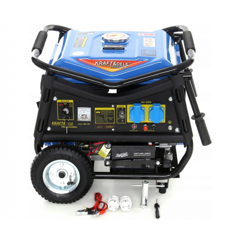 Ģenerators 3000 W, 7 ZS, benzīna, 4 taktu, 2x230 V. Kraft&dele (KD144)