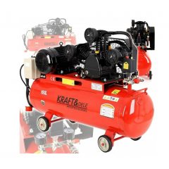 Eļļas kompresors 100 l, 5,2 ZS. Gaisa kompresors 590 l/min Kraft&dele (KD1477)