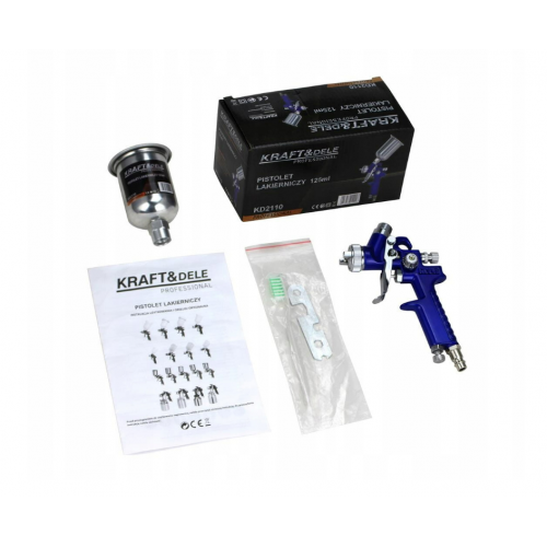 Krāsas smidzināšanas pistole 125 ml 0,8 mm 4 bāri Kraft&Dele (KD2110 )