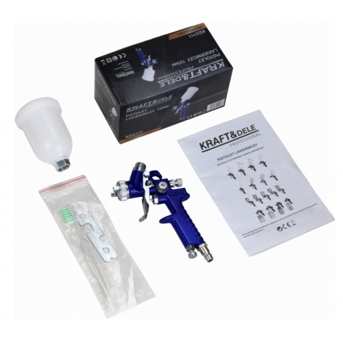 Krāsas smidzināšanas pistole 125 ml 0,8 mm  Kraft&Dele (KD2111)