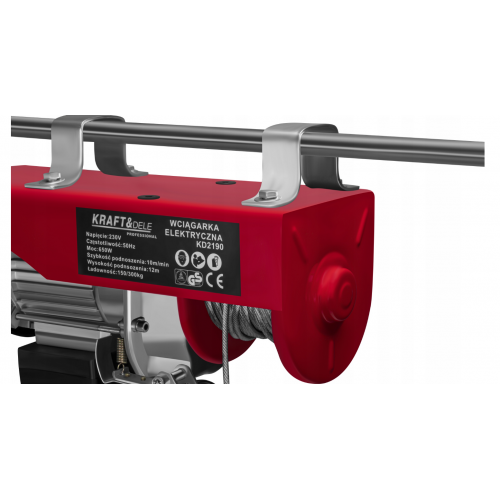 Elektriskā vinča 150 kg / 300 kg, 230 V / 50 Hz. KraftDele (2190 )