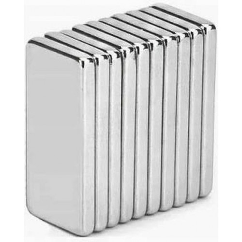Neodīma plāksnes magnēts 10x5 mm taisnstūrveida, spēcīgs, liels (KD11834)