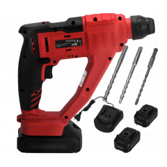 Аккумуляторная бесщеточная ударная дрель SDS+ + 2 аккумулятора по 4 Ач. (KD3196)