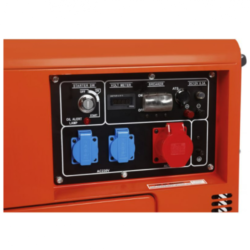 Ģenerators 230V 400V 7kW dīzeļdegviela + ATS Kraft&Dele (KD3241)