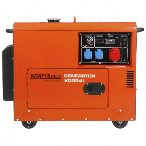Ģenerators 230V 400V 7kW dīzeļdegviela + ATS Kraft&Dele (KD3241)