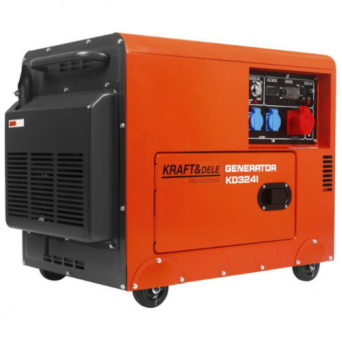 Ģenerators 230V 400V 7kW dīzeļdegviela + ATS Kraft&Dele (KD3241)