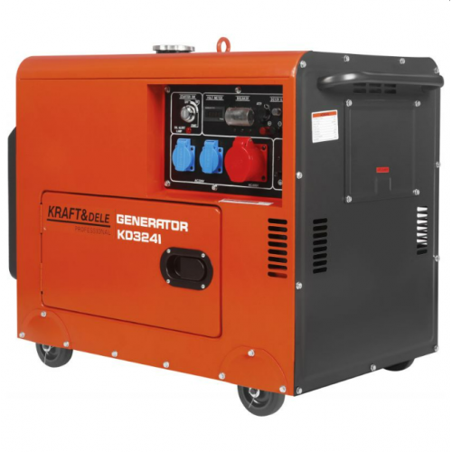 Ģenerators 230V 400V 7kW dīzeļdegviela + ATS Kraft&Dele (KD3241)