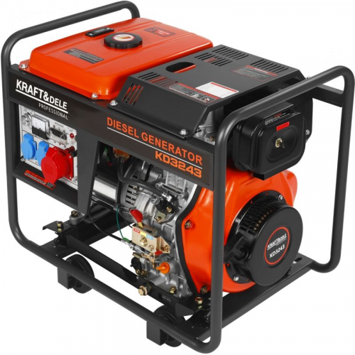 Dīzeļģenerators 7kW 230/400V no Kraft&dele (KD3243)