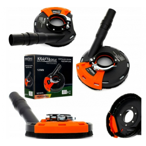 Putekļu nosūcēja pārsegs 180/230 mm slīpmašīnai 180 mm diskiem Kraft&Dele (KD1976)