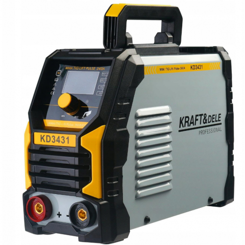 Инверторный сварочный аппарат MMA TIG PULSE 340A 230V легкий 5кг IP21S Kraft&Dele (KD3431)