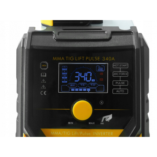 Инверторный сварочный аппарат MMA TIG PULSE 340A 230V легкий 5кг IP21S Kraft&Dele (KD3431)
