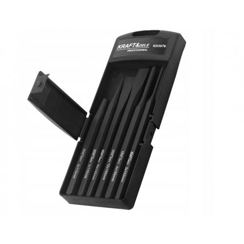 Caurduru un centra caurumduru komplekts CRV 6 gabali. Kraft&Dele (KD3576)