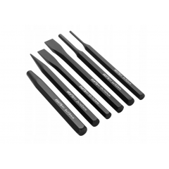 Набор дыроколов и центровочных пробойников CRV, 6 предметов. Kraft&Dele (KD3576)