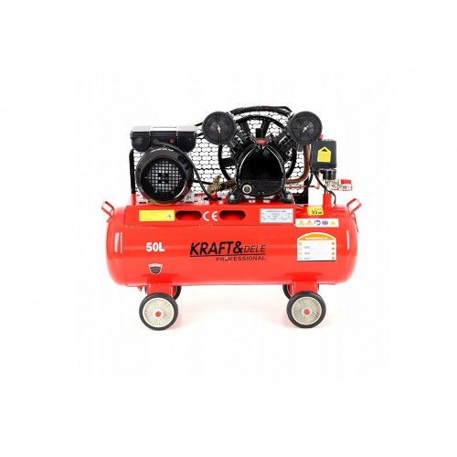 50L eļļas kompresors 2,8kW / 8bar 2 virzuļi + Dāvana (KD403+KD412)