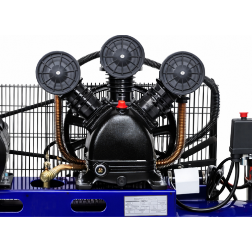 Eļļas kompresors Gaisa kompresors 200L 3 virzuļi 4100W 650L/min 400V (KD4059)