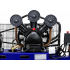 Eļļas kompresors Gaisa kompresors 200L 3 virzuļi 4100W 650L/min 400V (KD4059)