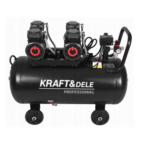 Bez eļļas kompresors 3x 2200w + separators + manometrs + glicerīns (KD4084)