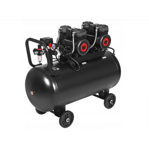 Bez eļļas kompresors 3x 2200w + separators + manometrs + glicerīns (KD4084)