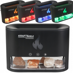 Gaisa mitrinātājs ar liesmas efekts, sāls difuzors no KRAFT&DELE (KD4117)