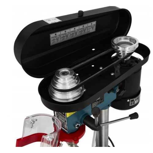 Indukcijas galda kolonnu urbjmašīna 1550W + regulējamas skrūvspīles. (KD510)