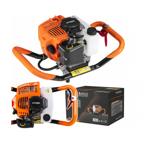 Urbšanas iekārtas benzīna dzinējs 6,7 ZS 8000 apgr./min + zemes vārpsts 100mm , 150mm , 200mm + pagarinatajs 50cm (KD5217-0)