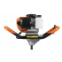 Urbšanas iekārtas benzīna dzinējs 6,7 ZS 8000 apgr./min + zemes vārpsts 100mm , 150mm , 200mm + pagarinatajs 50cm (KD5217-0)
