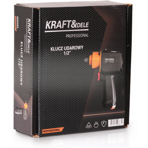 Pneimatiskā triecienskrūvgrieža uzgriežņu atslēga 850–1100 Nm. 1/2 collas riteņu uzgriežņu atslēgai.(KD5463)