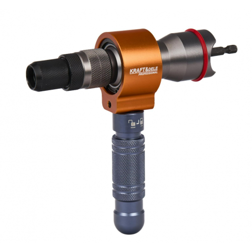 Kniedēšanas uzgriežņu instruments, kniedēšanas uzgriežņu adapteris, 3-in-1 M3-M12 skrūvgrieža adapteris  Kraft&Dele (KD5470)